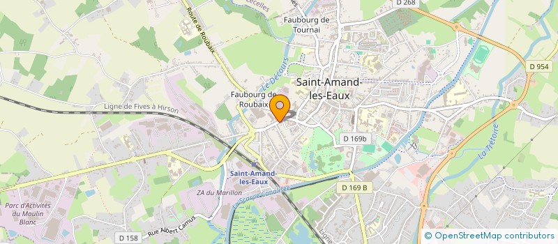 localisation de l'entreprise LETBRY  SAINT-AMAND-LES-EAUX