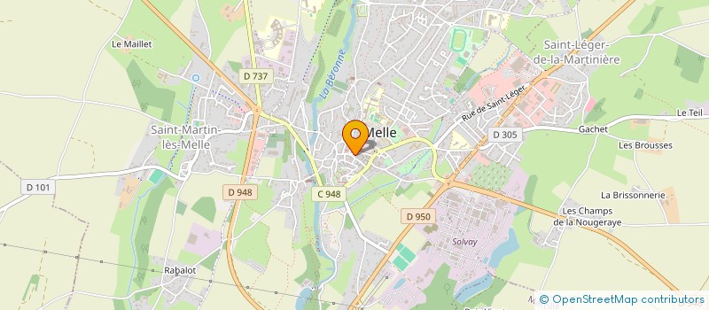 localisation de l'entreprise LETC  MELLE