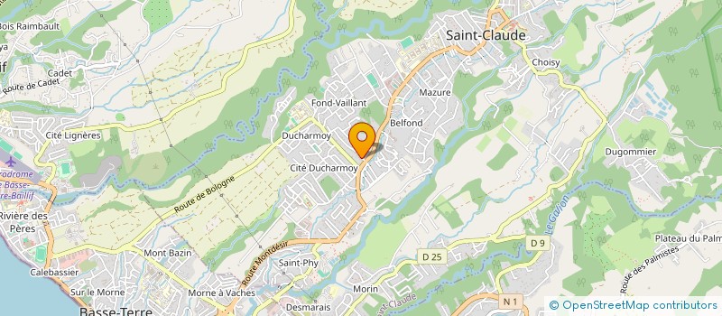 localisation de l'entreprise LETCHIS LOCATION à SAINT-CLAUDE
