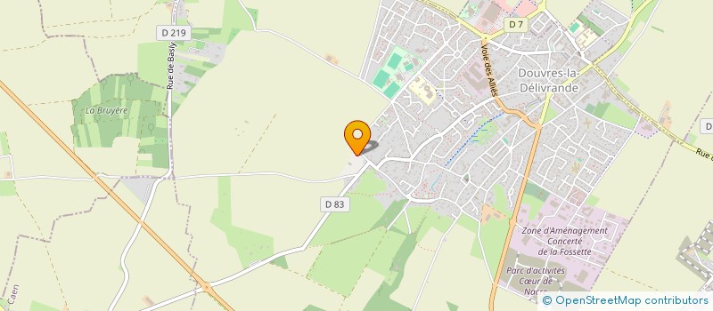 localisation de l'entreprise LETELLIER à DOUVRES-LA-DELIVRANDE