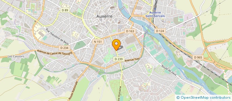 localisation de l'entreprise LETELLIER ALEXANDRE à AUXERRE