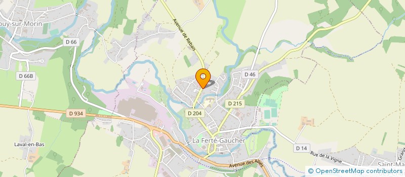 localisation de l'entreprise LETELLIER MEUBLE MENUISERIE à LA FERTE-GAUCHER