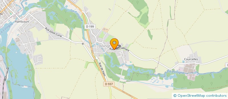 localisation de l'entreprise LETELLIER PAYSAGE  DOINGT