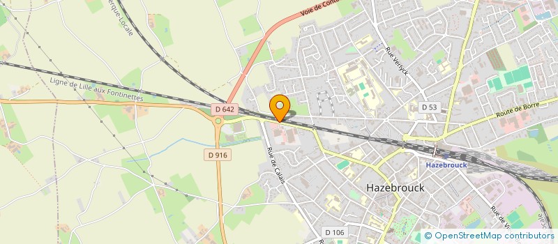 localisation de l'entreprise LETER à HAZEBROUCK