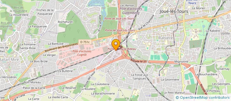 localisation de l'entreprise LETERME PERE ET FILS  JOUE-LES-TOURS