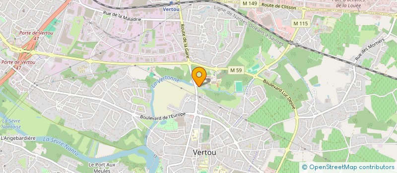 localisation de l'entreprise LETESSVI  VERTOU