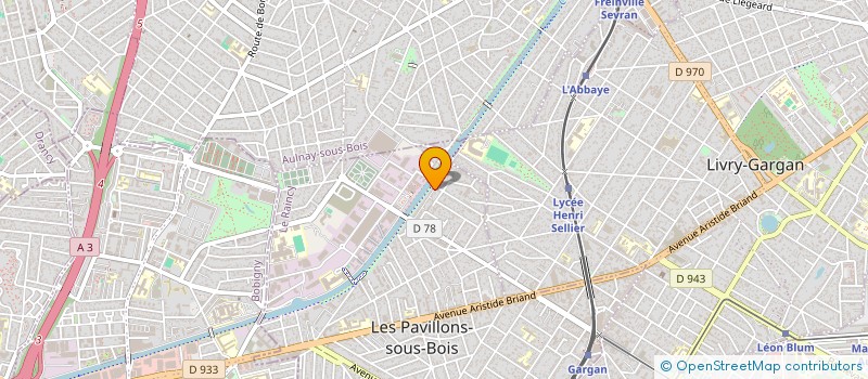 localisation de l'entreprise LETGAB à LES PAVILLONS-SOUS-BOIS
