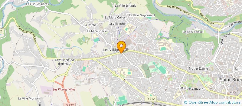 localisation de l'entreprise LETHEBAT à SAINT-BRIEUC