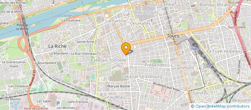 localisation de l'entreprise LETHECA  TOURS