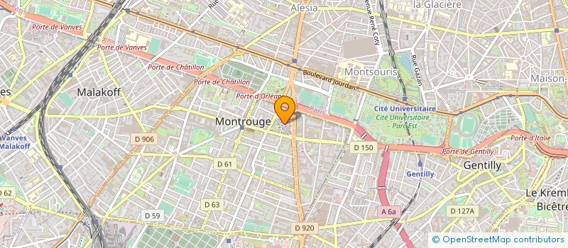 localisation de l'entreprise LETHI JLP à MONTROUGE
