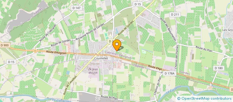 localisation de l'entreprise LETHISA  CABRIERES D'AVIGNON