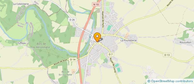 localisation de l'entreprise LETHU - PRESSING DES HALLES  VALENCE-EN-POITOU