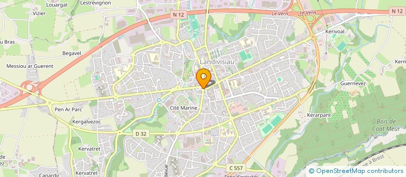 localisation de l'entreprise LETI ROSE à LANDIVISIAU