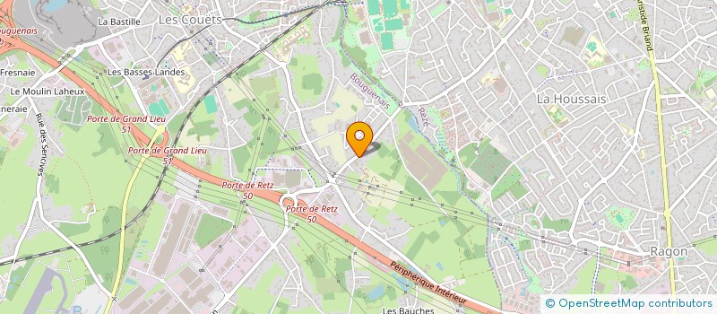 localisation de l'entreprise LETI44 à BOUGUENAIS