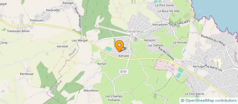 localisation de l'entreprise LETIBOURNIER  SAINT-QUAY-PORTRIEUX