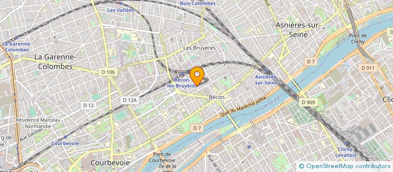 localisation de l'entreprise LETICA TOUR PARIS INCOMING à COURBEVOIE