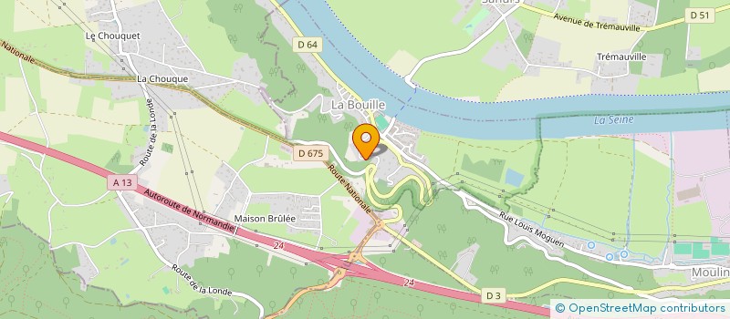 localisation de l'entreprise LETICHE DIDIER  LA BOUILLE