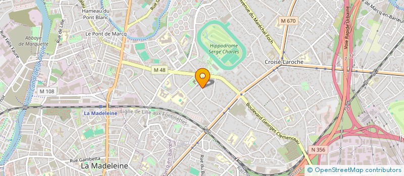 localisation de l'entreprise LETIERS 2 à MARCQ-EN-BARŒUL