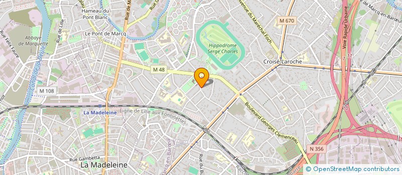 localisation de l'entreprise LETIERS V à MARCQ-EN-BARŒUL