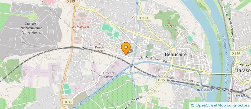 localisation de l'entreprise LETILI  BEAUCAIRE