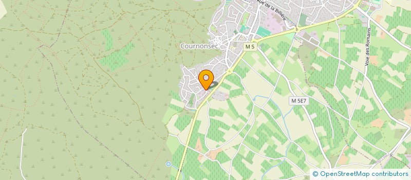 localisation de l'entreprise LETIN à COURNONSEC