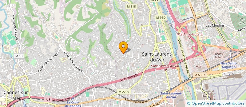 localisation de l'entreprise LETINO à SAINT-LAURENT-DU-VAR