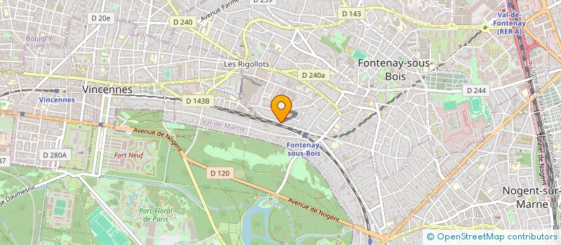 localisation de l'entreprise LETIS EXPORT à FONTENAY-SOUS-BOIS