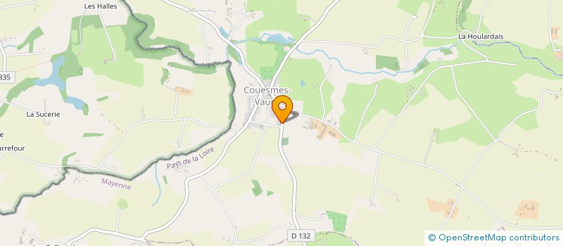 localisation de l'entreprise LETISSIER à COUESMES-VAUCE