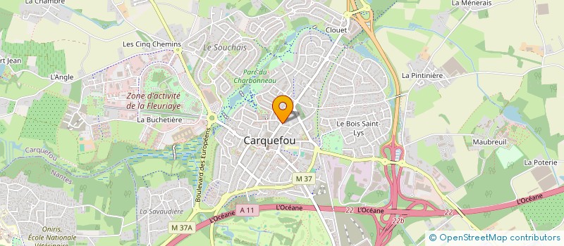 localisation de l'entreprise LETIX  CARQUEFOU