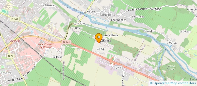 localisation de l'entreprise LETM CONCEPT à GENSAC-LA-PALLUE