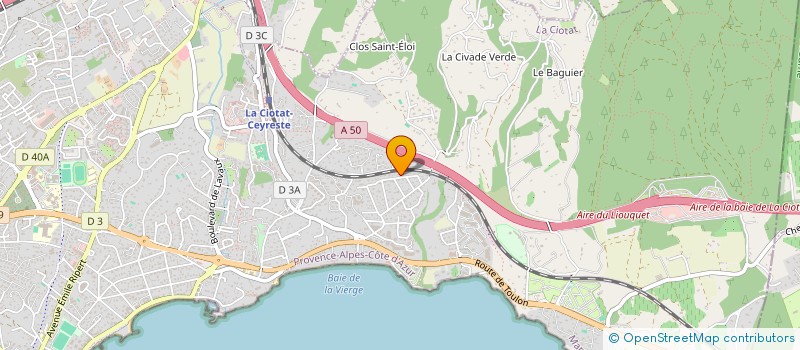 localisation de l'entreprise LETO  LA CIOTAT