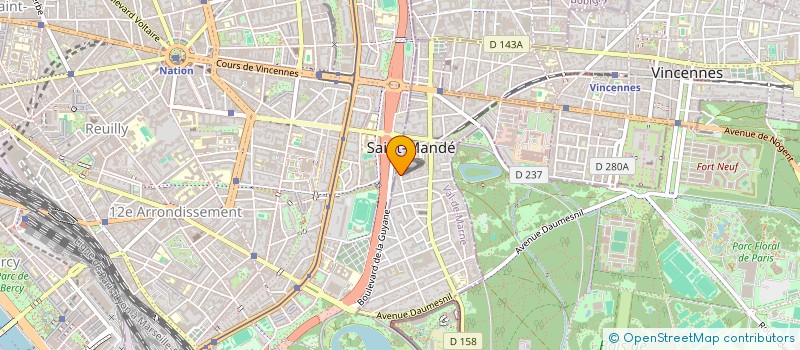 localisation de l'entreprise LETODA  SAINT-MANDE