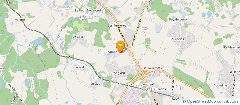 localisation de l'entreprise LETODY à COUZEIX