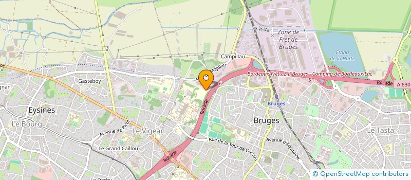 localisation de l'entreprise LETOILE SAS à BRUGES