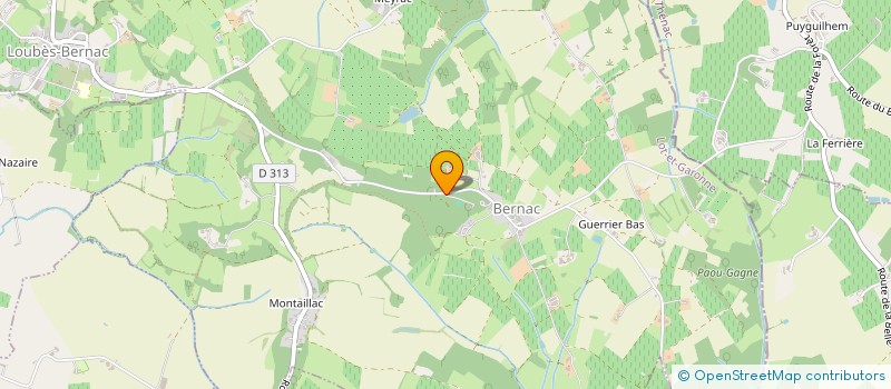 localisation de l'entreprise LETOLIS ENERGIES  LOUBES-BERNAC