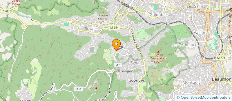 localisation de l'entreprise LETOT-IMMO  ROYAT