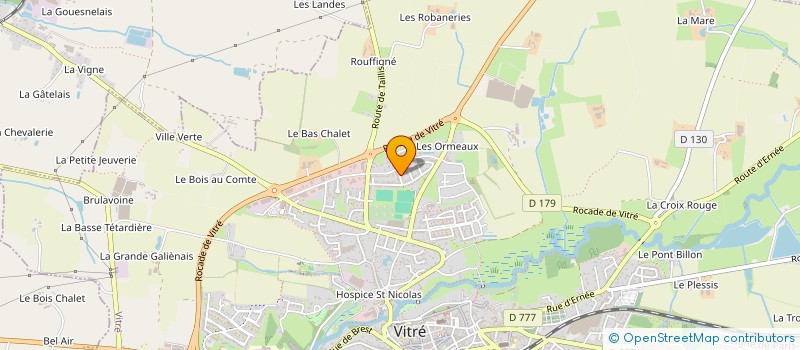 localisation de l'entreprise LETOURDEZILLE  VITRE