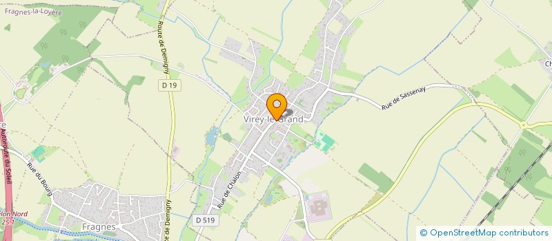 localisation de l'entreprise LETOURNEAU  VIREY-LE-GRAND