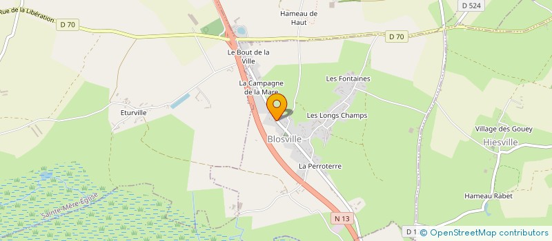 localisation de l'entreprise LETOURNEUR-DAUBE  BLOSVILLE