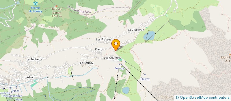 localisation de l'entreprise LETRIVAZ à LA CLUSAZ