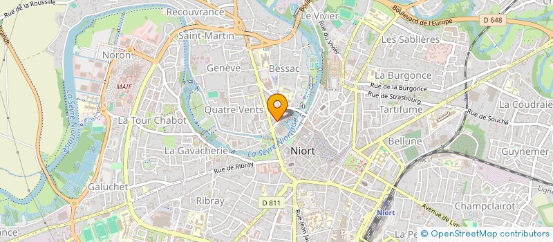 localisation de l'entreprise LETRUCVERT  NIORT