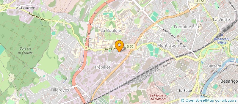 localisation de l'entreprise LETSUOR  BESANCON