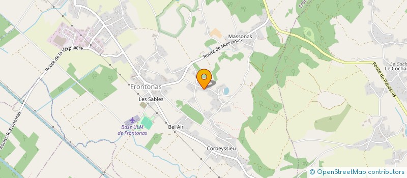 localisation de l'entreprise LETSWAY à FRONTONAS