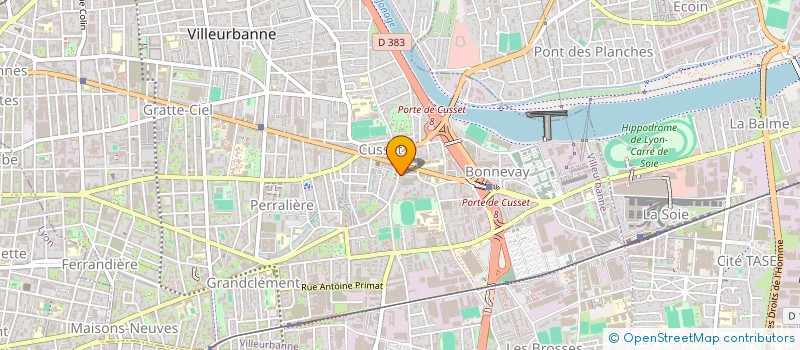 localisation de l'entreprise LETTAT  VILLEURBANNE