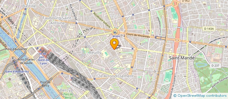 localisation de l'entreprise LETTEL à CRETEIL