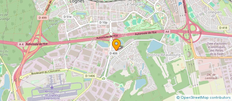 localisation de l'entreprise LETTRE DU MOULIN  CROISSY-BEAUBOURG