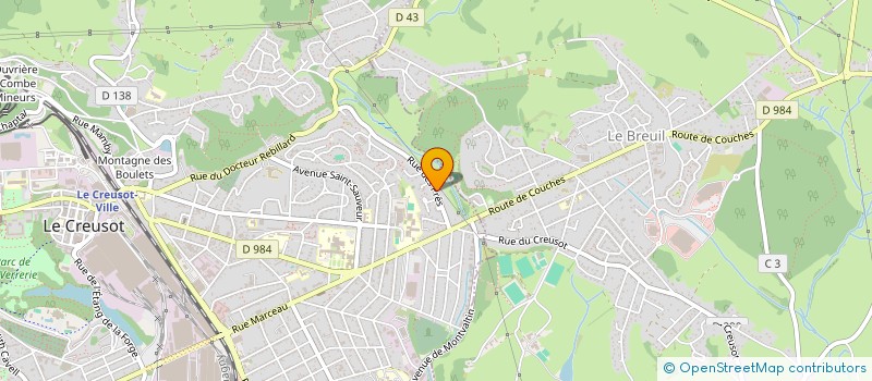 localisation de l'entreprise LETTRES DE PIERRE  LE CREUSOT