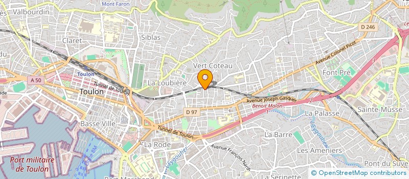 localisation de l'entreprise LETTRES ET DECORS à TOULON