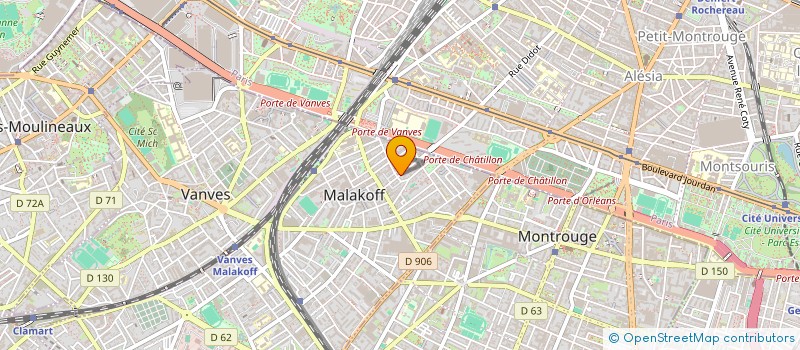 localisation de l'entreprise LETTRES SANS FRONTIERES  MALAKOFF