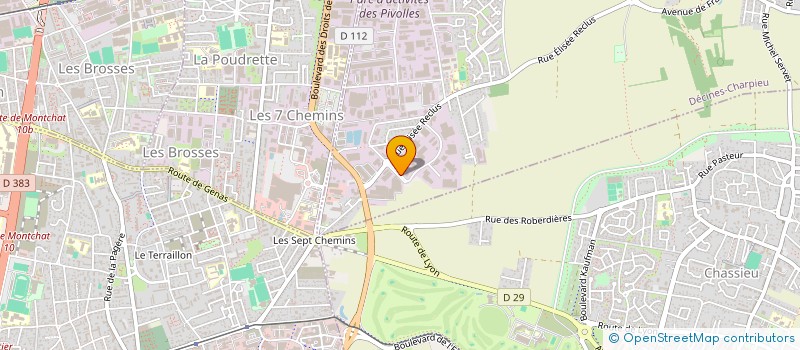 localisation de l'entreprise LETTRING SERVICE  DECINES-CHARPIEU